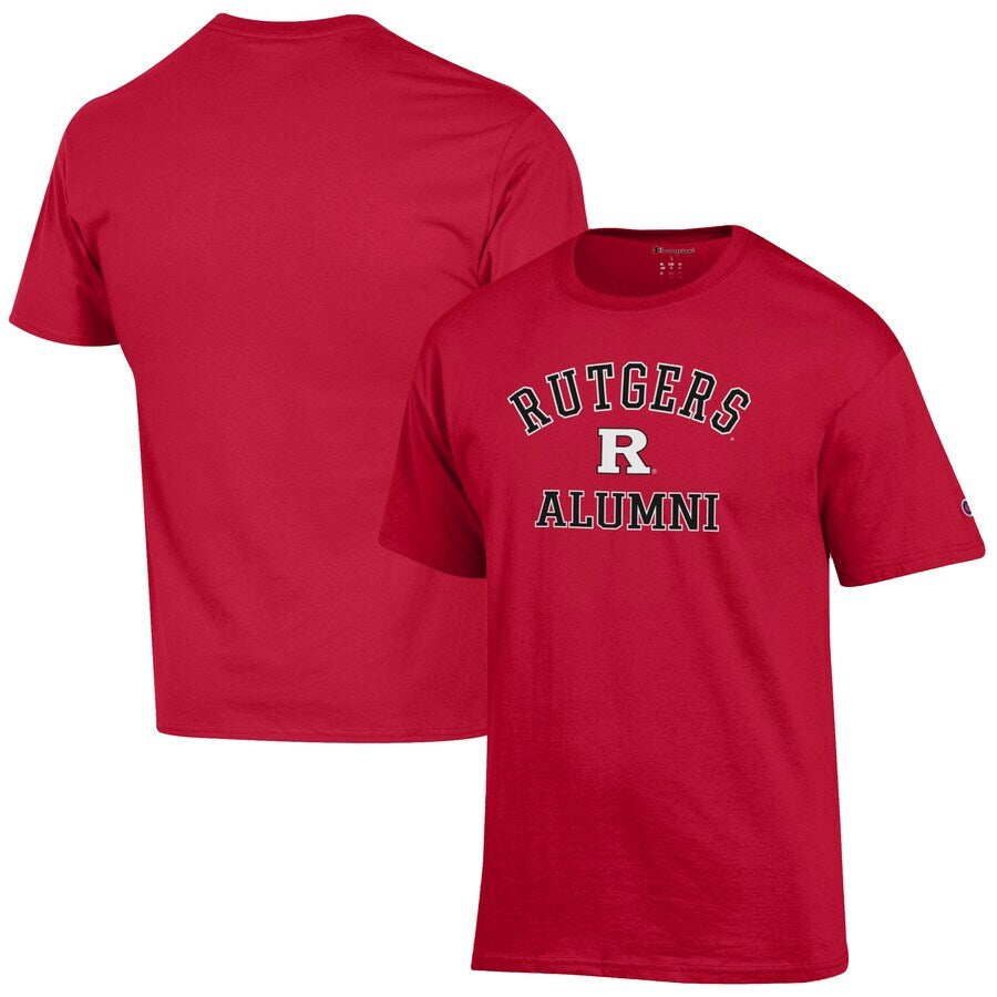 Rutgers Scarlet Knights Champion Alumni Logo T-Shirt - Scarlet - UKASSNI