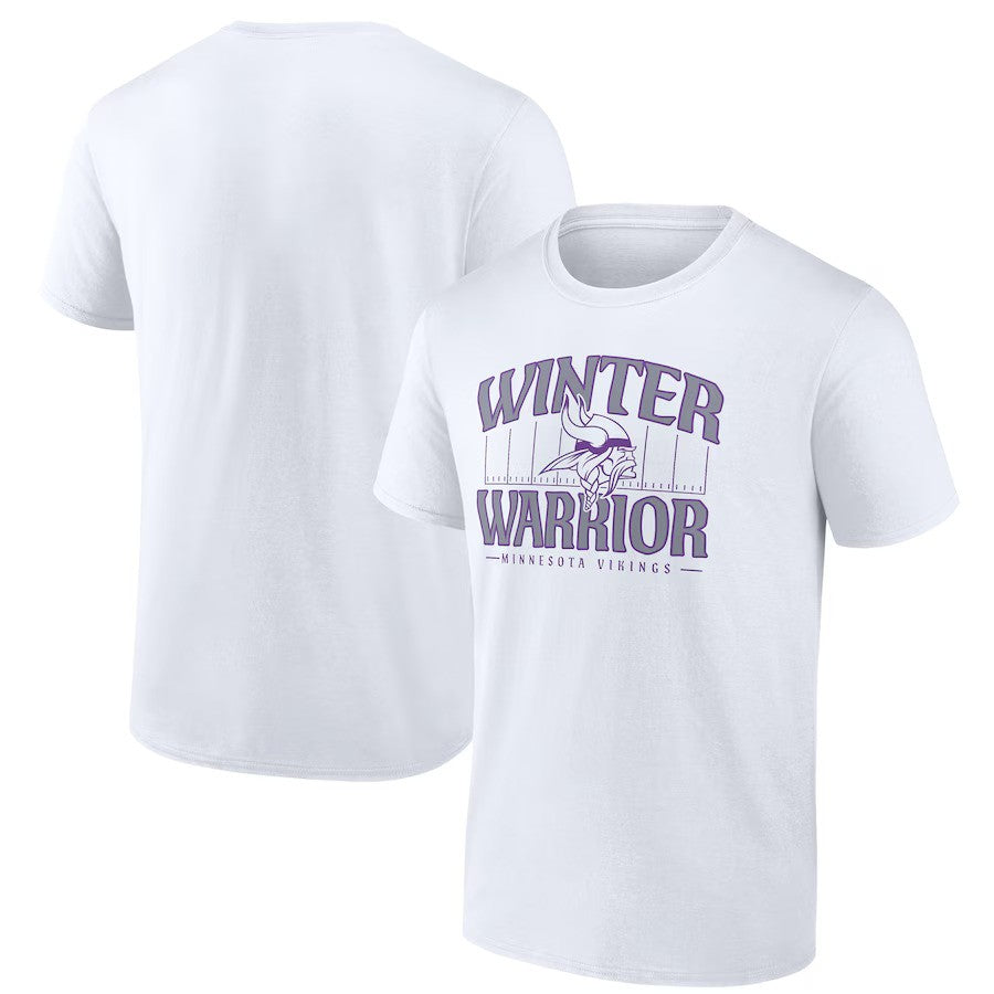 Minnesota Vikings NFL Field of Warriors T-Shirt – White (USA Stock) - UKASSNI