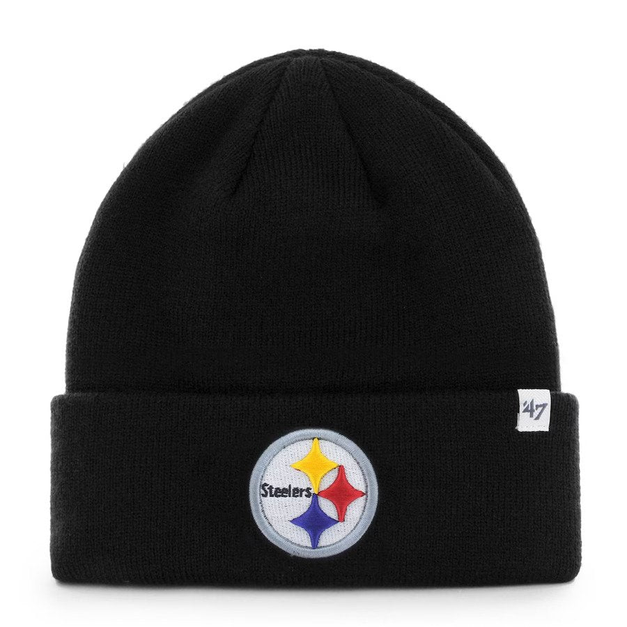 Pittsburgh Steelers '47 Primary Basic Cuffed Knit Hat - Black - UKASSNI