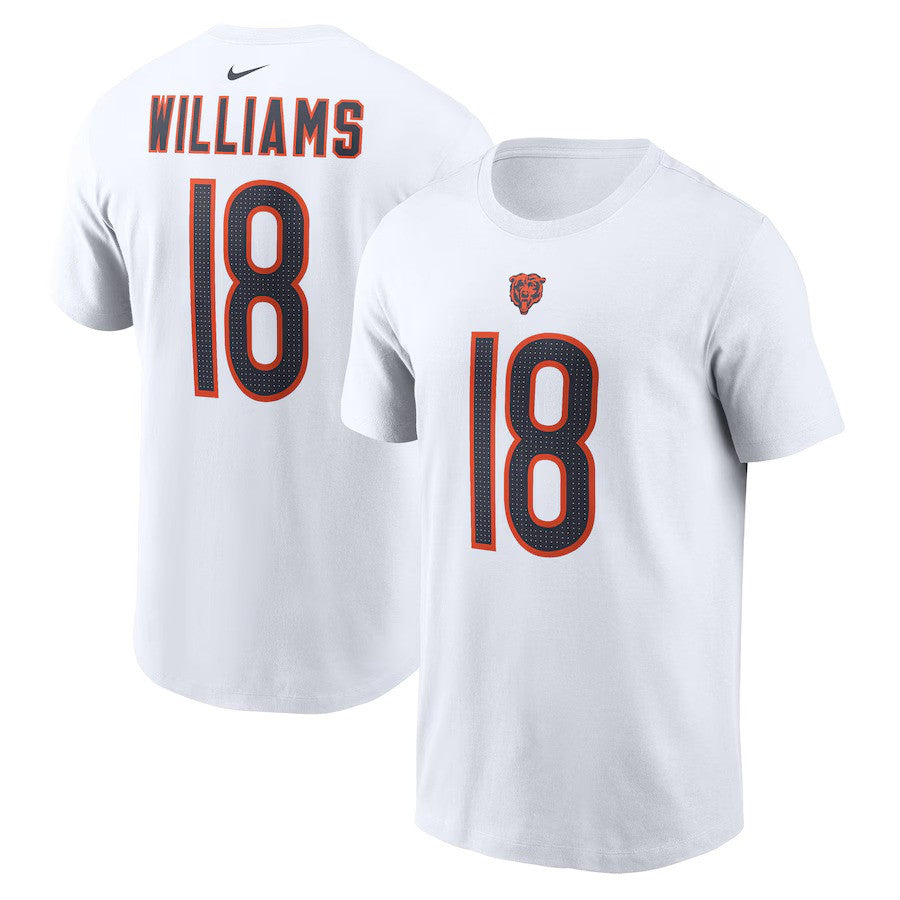 Caleb Williams NFL Chicago Bears Nike F.U.S.E. Name & Number T-Shirt – White (USA Stock) - UKASSNI