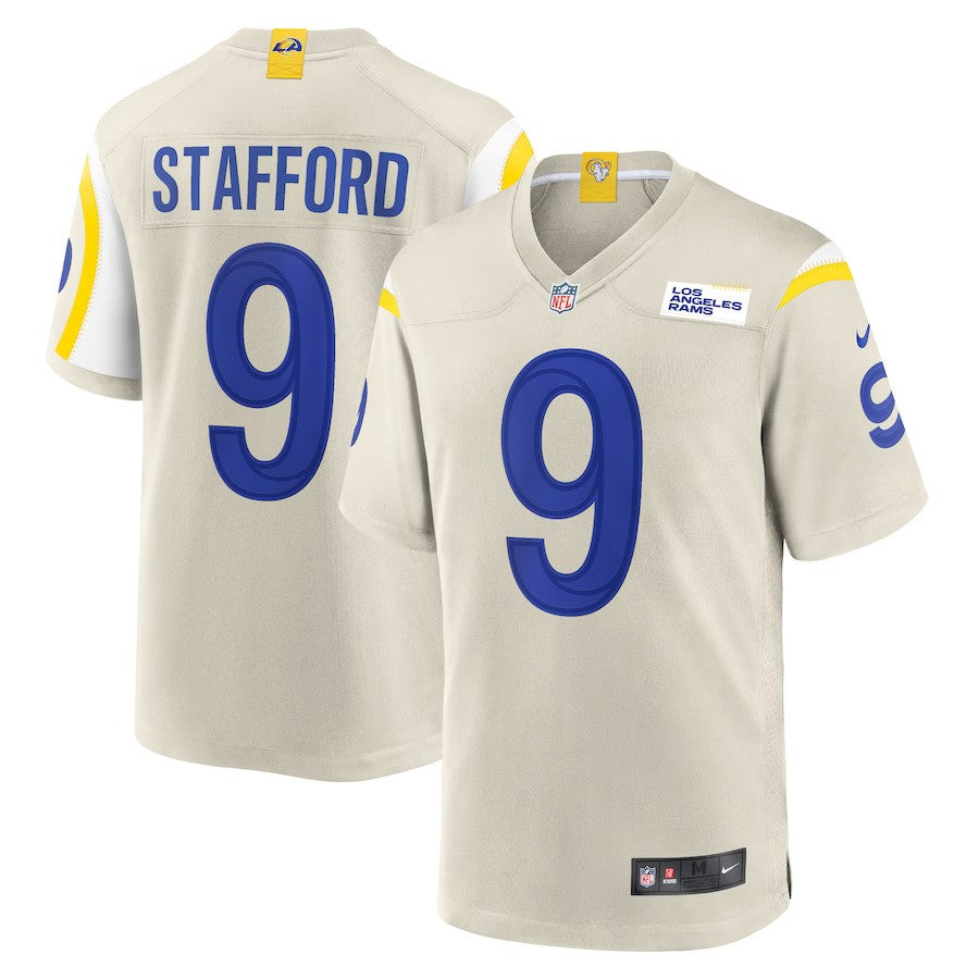 Matthew Stafford Los Angeles Rams Nike Game Jersey - Bone - UKASSNI