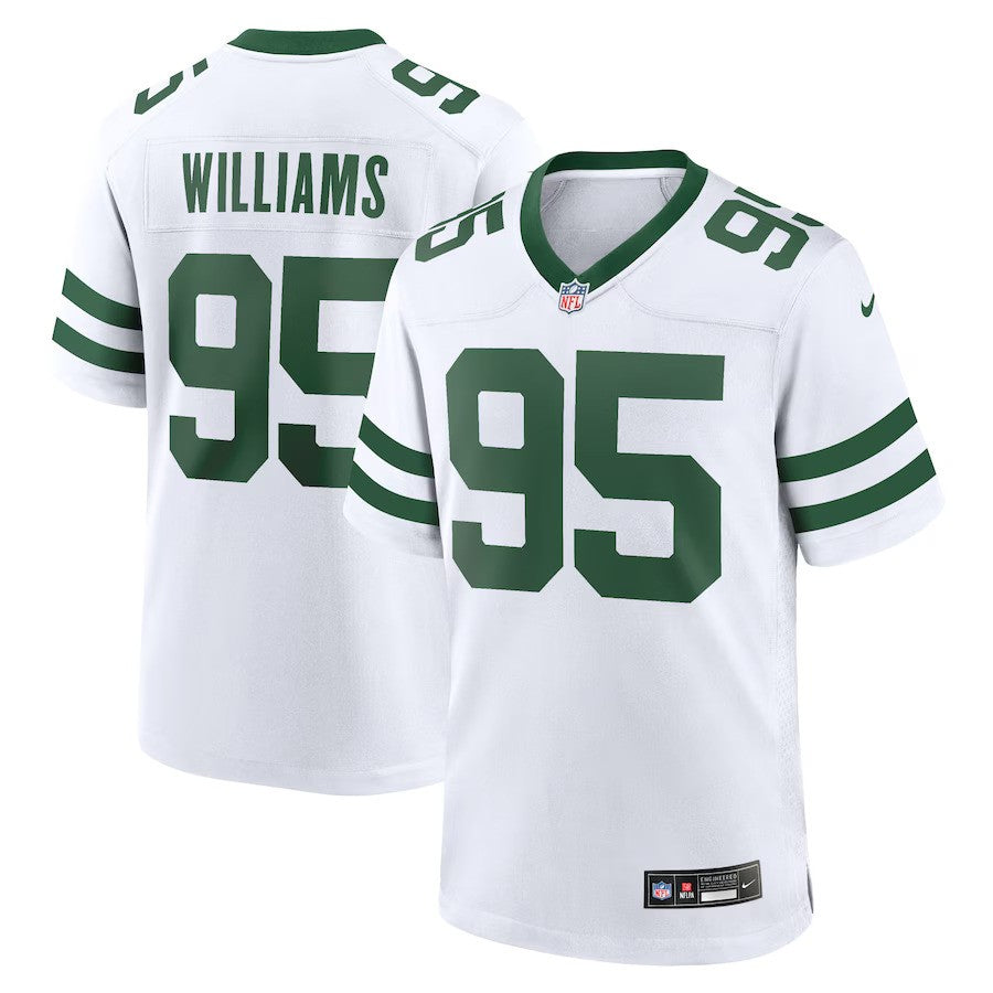 Quinnen Williams New York Jets Nike Legacy Player Game Jersey - White - UKASSNI