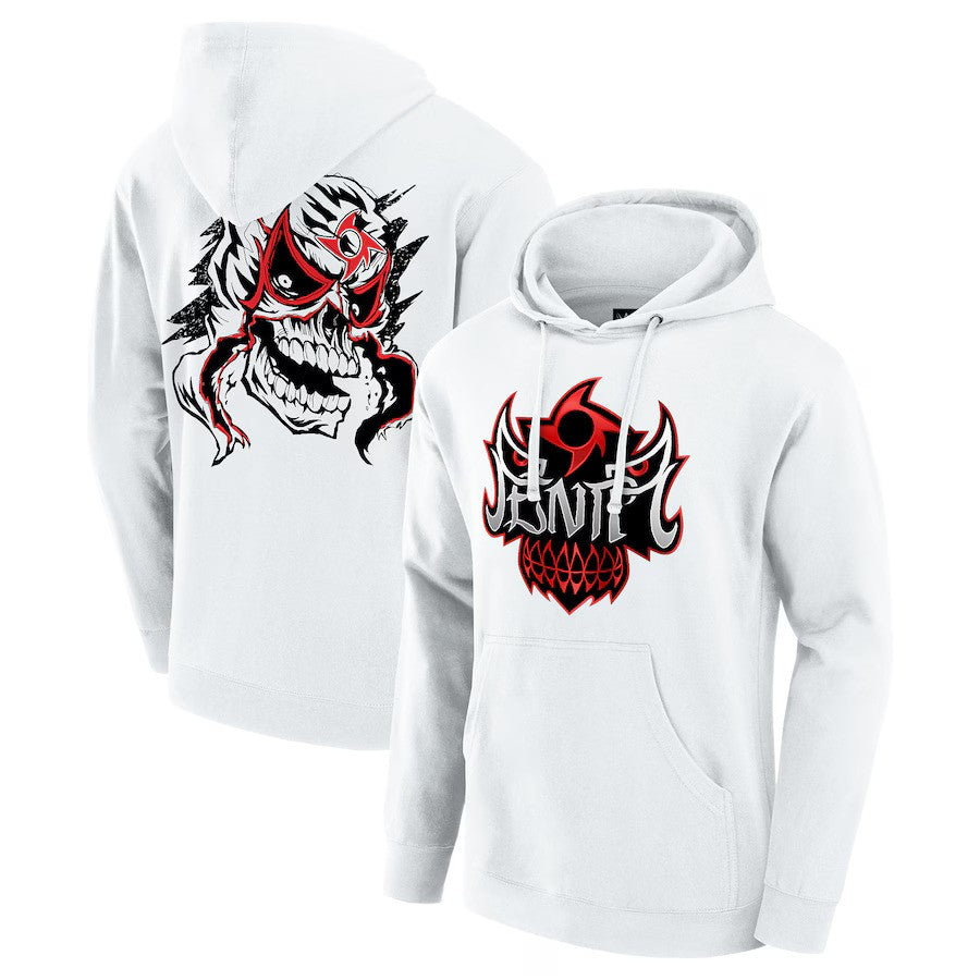 Penta WWE Mask Pullover Hoodie – White (USA Stock) - UKASSNI