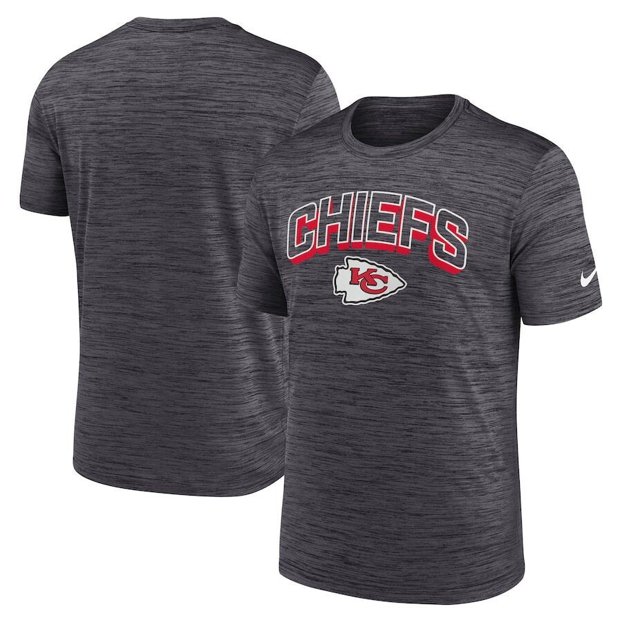 Kansas City Chiefs NFL Nike Velocity Performance T-Shirt - Charcoal - UKASSNI