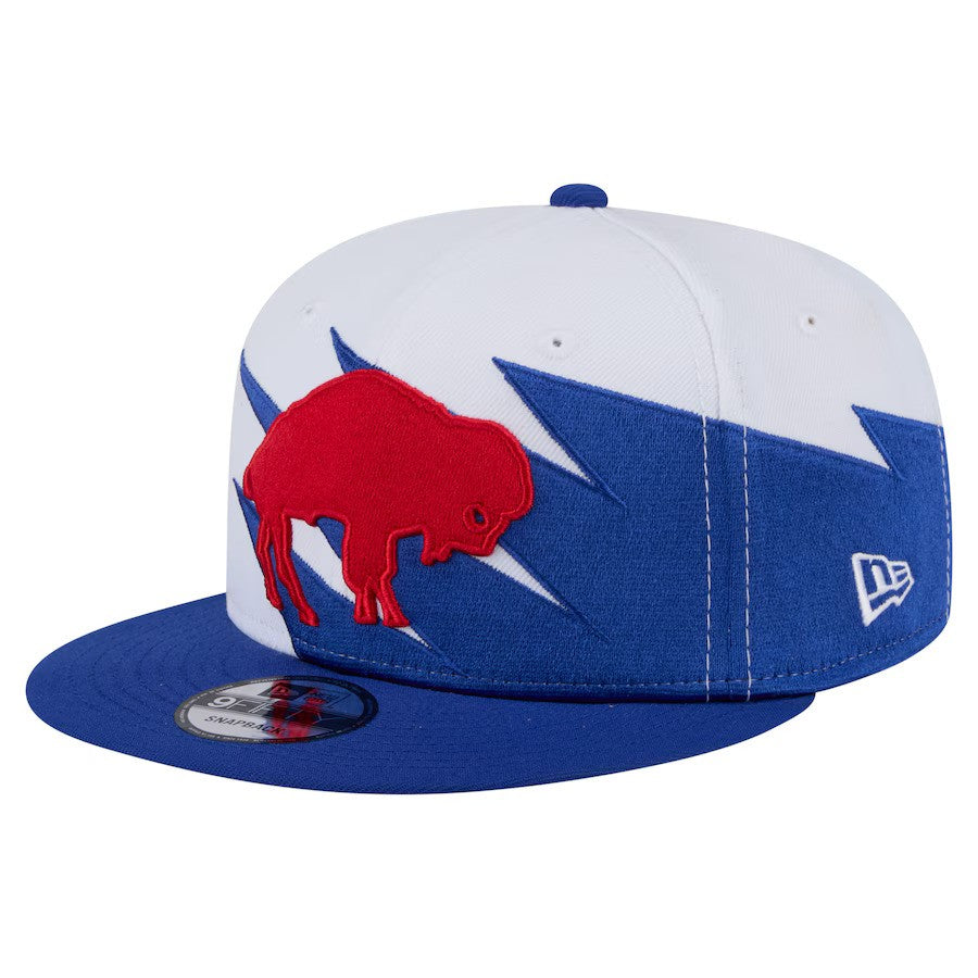 Buffalo Bills New Era Throwback Jagged 9FIFTY Snapback Hat - Royal (USA Stock) - UKASSNI