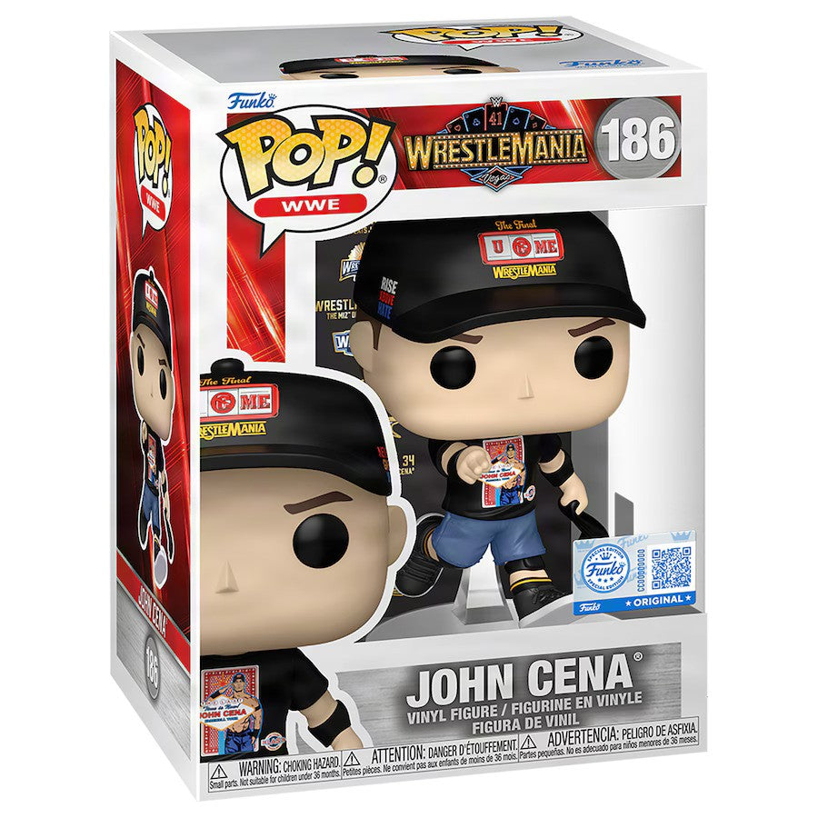 John Cena WWE Funko WrestleMania 41 #186 Pop! Vinyl Figure - UKASSNI