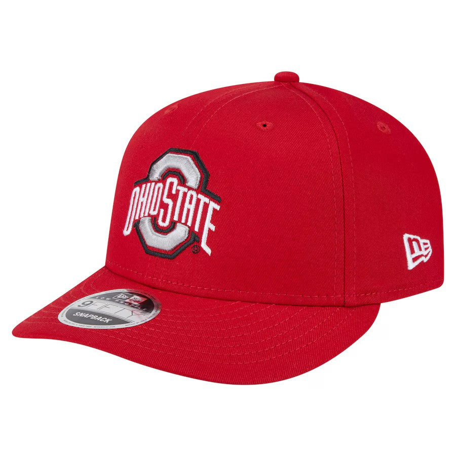 Ohio State Buckeyes NCAA New Era Low Profile 9Fifty Snapback Hat – Scarlet (USA Stock) - UKASSNI