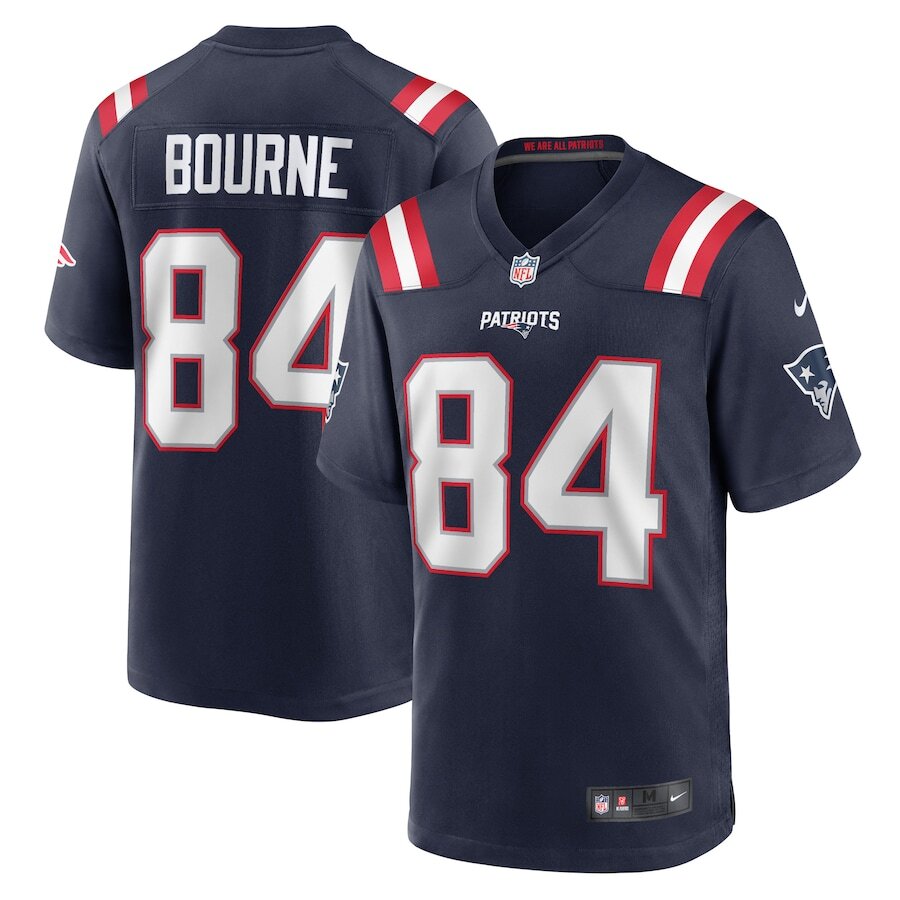Kendrick Bourne NFL New England Patriots Nike Game Player Jersey – Navy (USA Stock) - UKASSNI