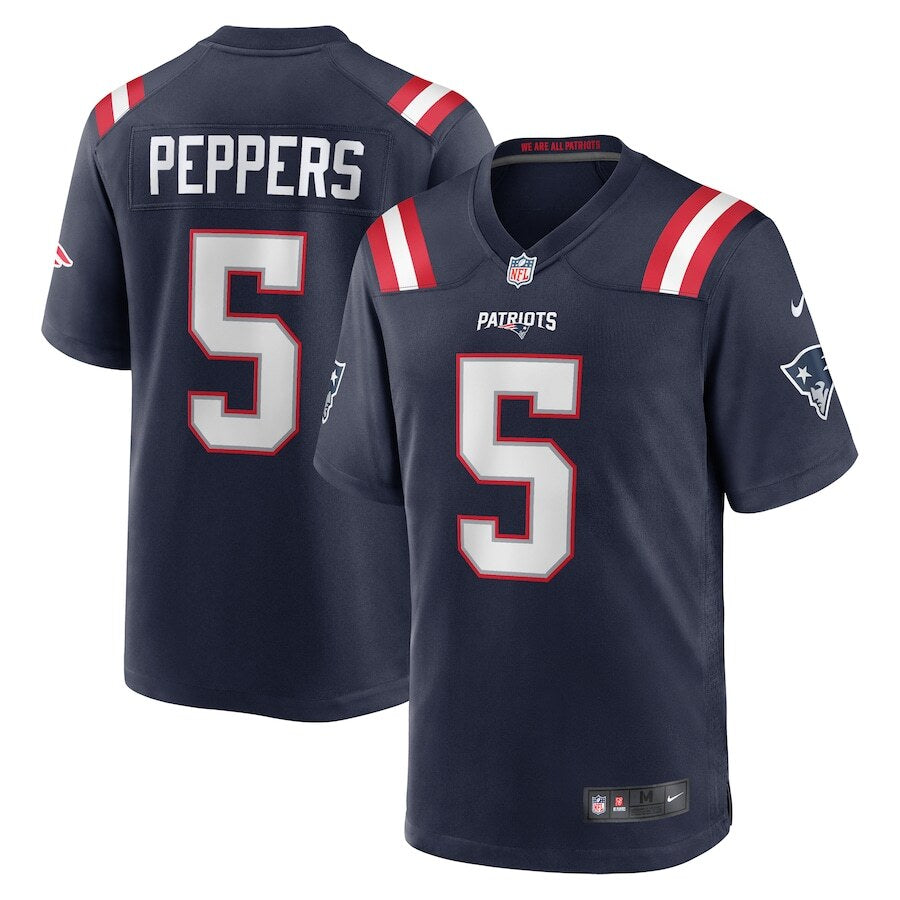 Jabrill Peppers NFL New England Patriots Nike Game Player Jersey – Navy (USA Stock) - UKASSNI