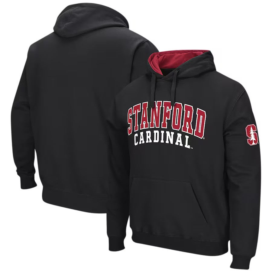Stanford Cardinal Colosseum Double Arch Pullover Hoodie - Black - UKASSNI