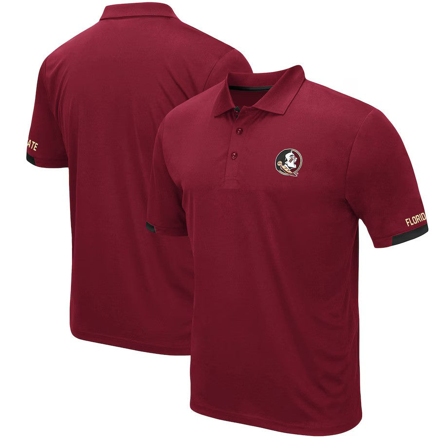 Florida State Seminoles NCAA Colosseum Santry Lightweight Polo – Garnet (UK Stock) - UKASSNI