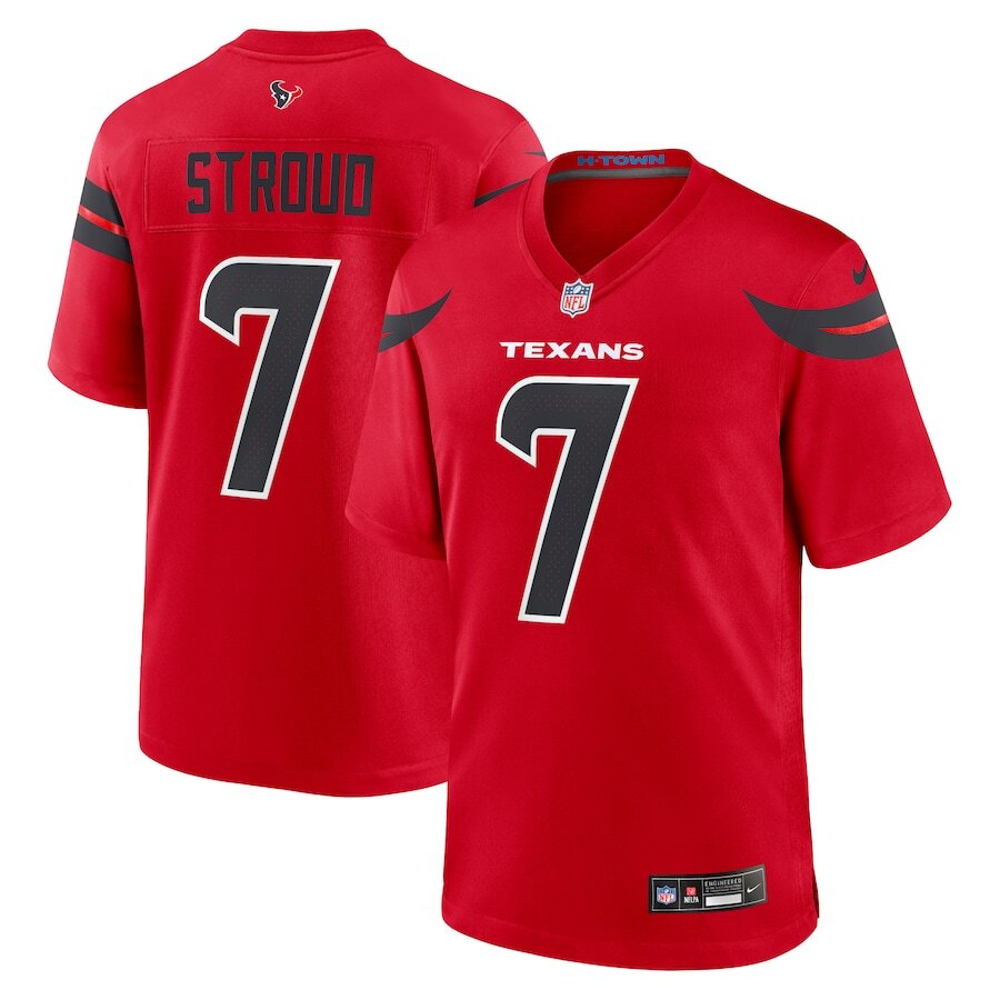 C.J. Stroud Houston Texans Nike Game Jersey - Red - UKASSNI