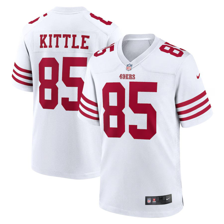 George Kittle NFL San Francisco 49ers Nike Player Game Jersey – White (USA Stock) - UKASSNI