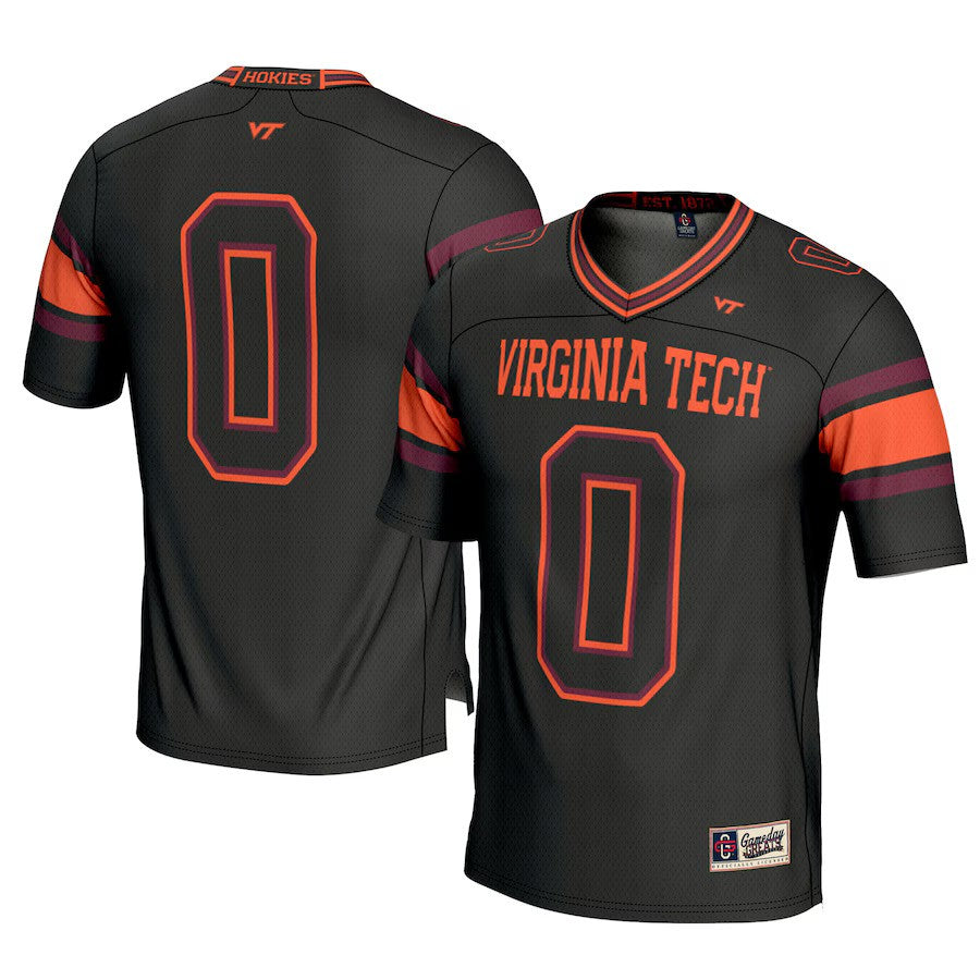 Virginia Tech Hokies NCAA #0 GameDay Greats Football Jersey - Black (USA Stock) - UKASSNI