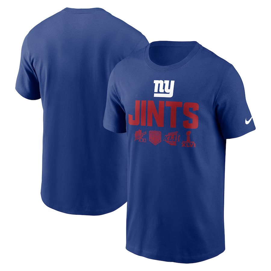 New York Giants Nike Local Essential T-Shirt - Royal - UKASSNI