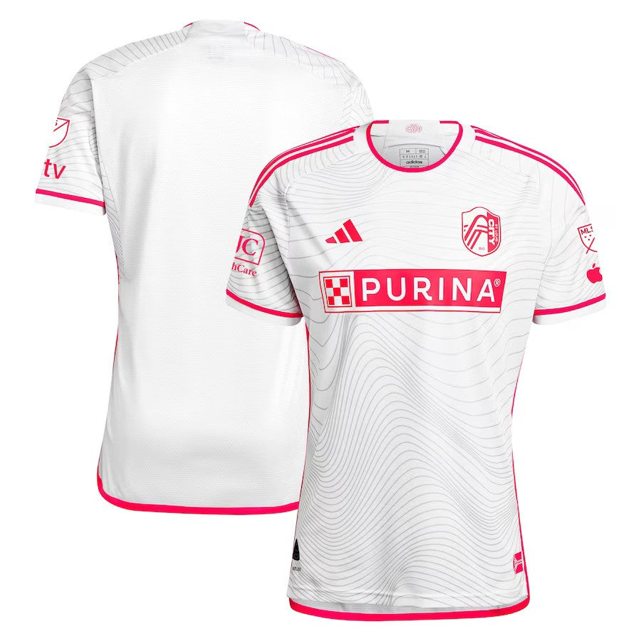 St. Louis City SC MLS adidas 2024 The Confluence Kit Authentic Jersey – White (USA Stock) - UKASSNI