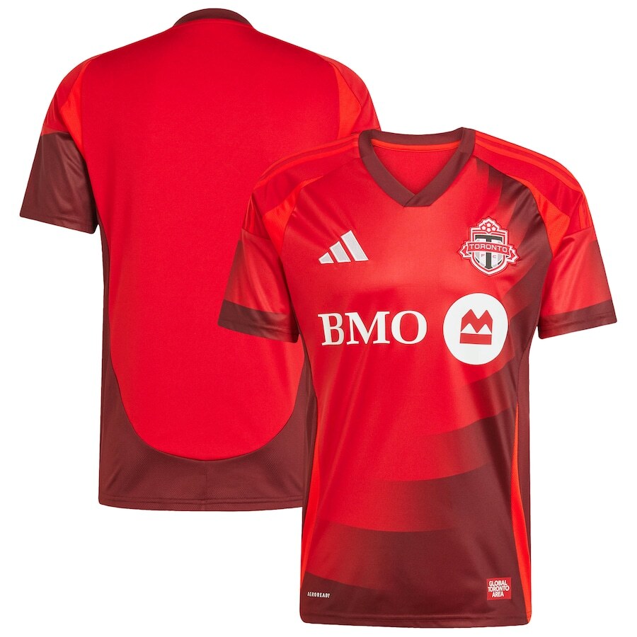 Toronto FC MLS adidas 2025 Club Kit Replica Jersey – Red (USA Stock) - UKASSNI