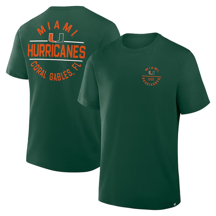 Miami Hurricanes Fanatics Fastbreak T-Shirt – Green (USA Stock) - UKASSNI