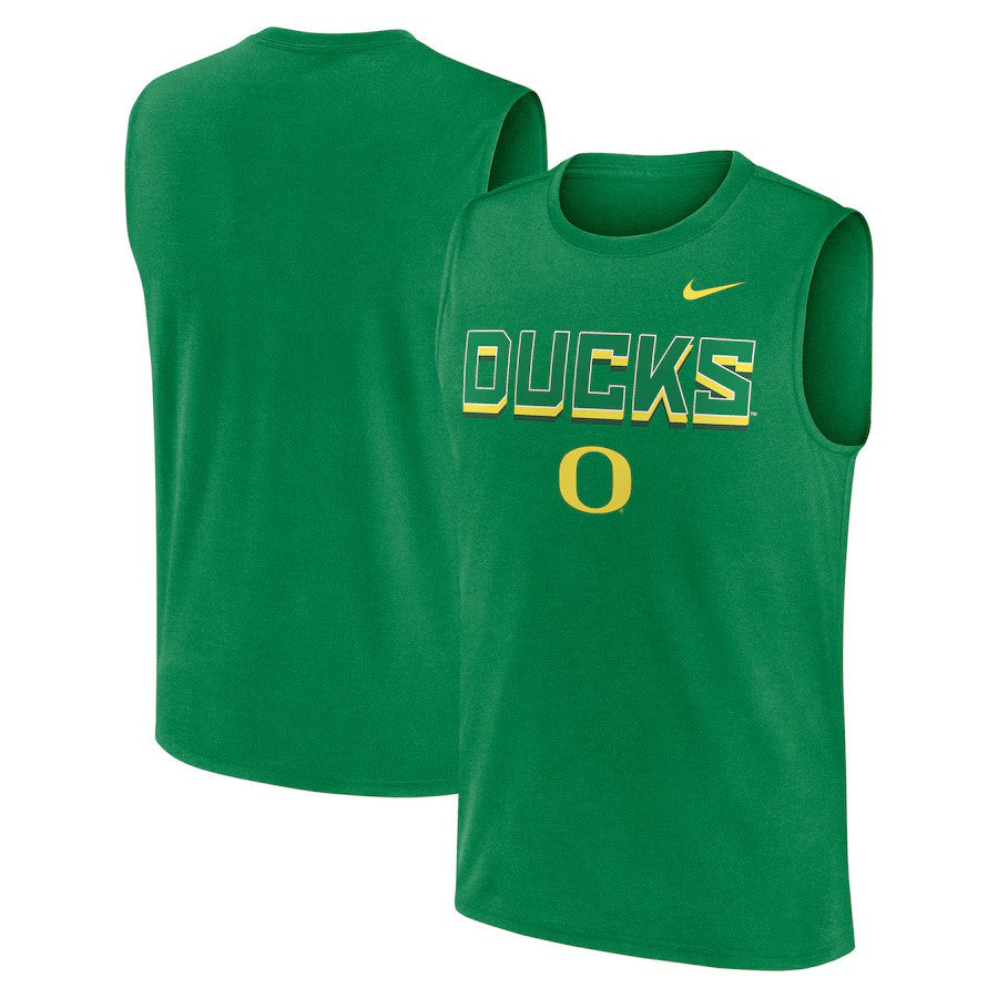 Oregon Ducks NCAA Nike Primetime Tricode Legend Performance Tank Top – Green (USA Stock) - UKASSNI