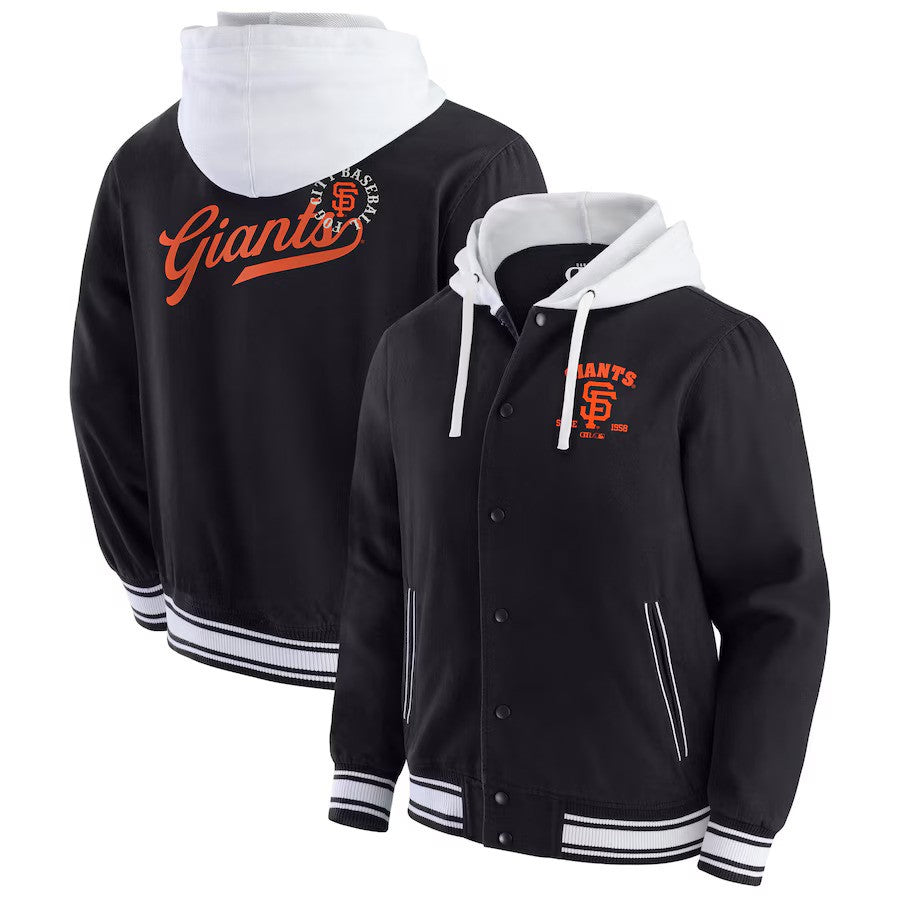 San Francisco Giants Darius Rucker Collection by Fanatics Full-Snap Hooded Jacket - Black - UKASSNI