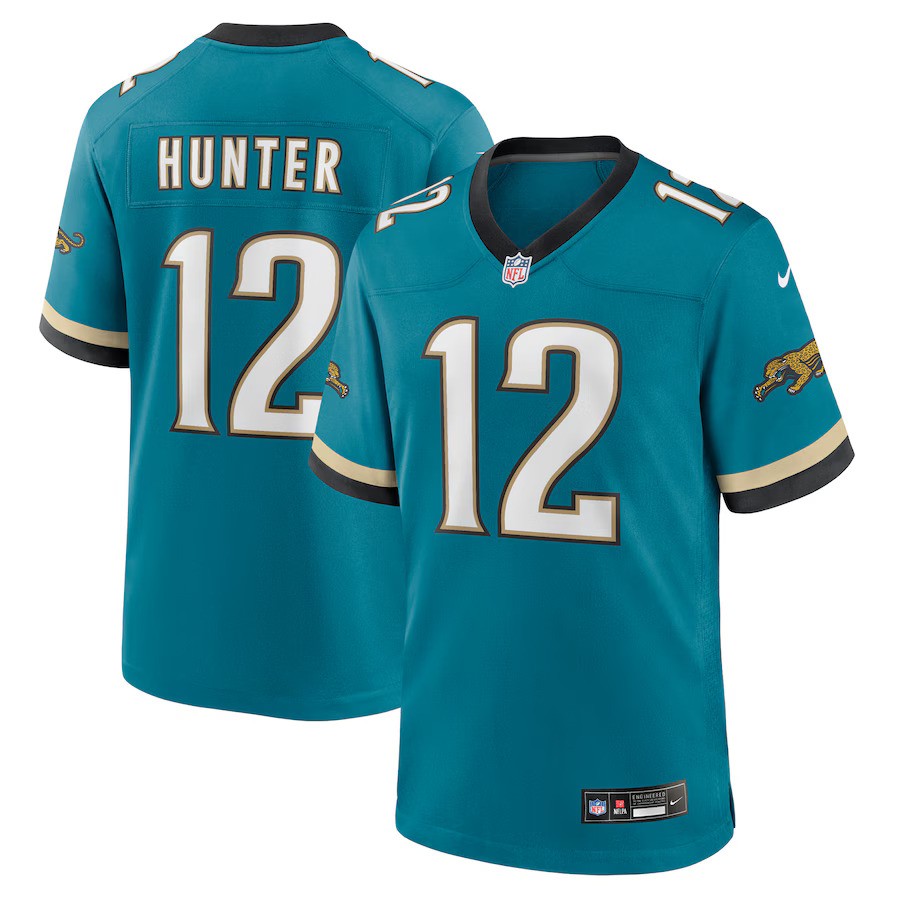 Travis Hunter Jacksonville Jaguars NFL Nike 2025 NFL Draft First Round Pick 2nd Alternate Game Jersey - Teal - UKASSNI