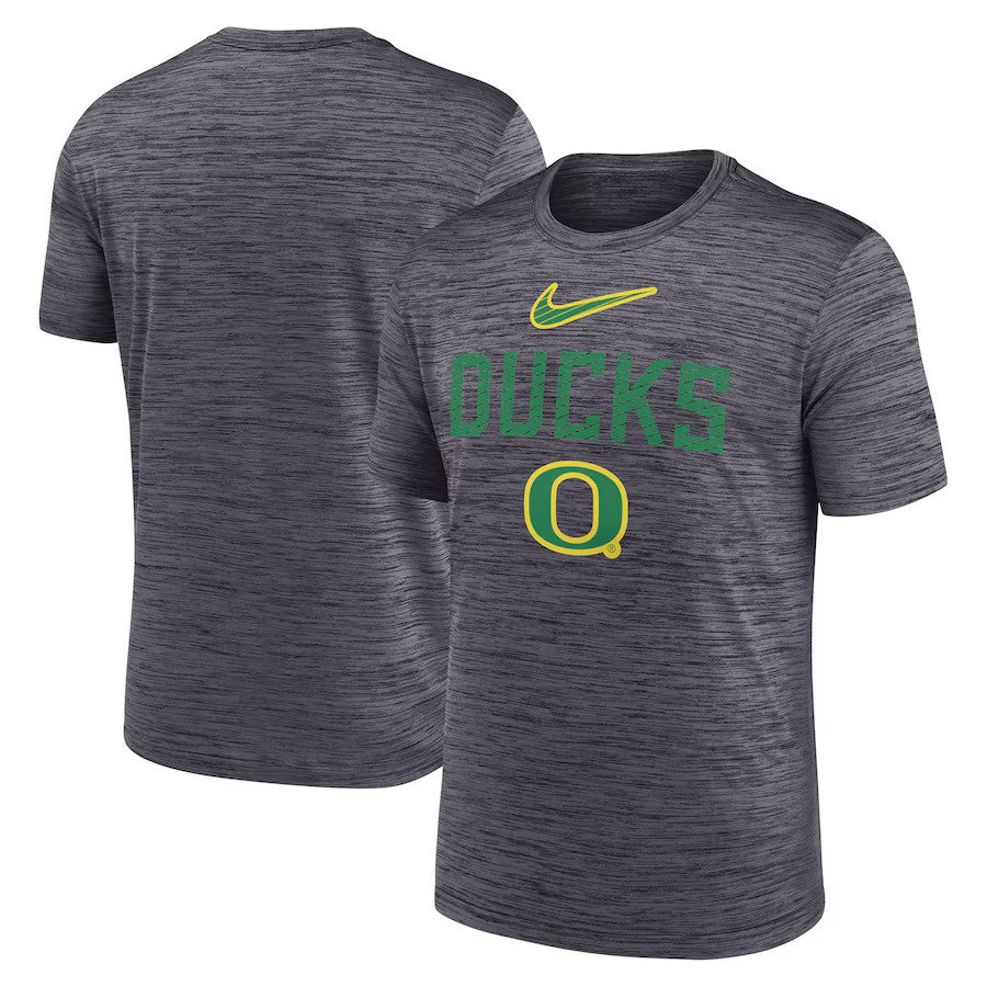 Oregon Ducks NCAA Nike Campus Slant Velocity Performance T-Shirt – Black (USA Stock) - UKASSNI