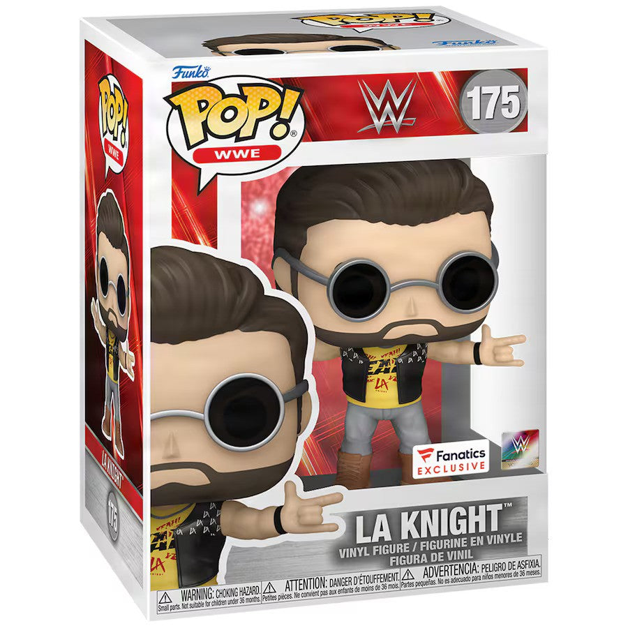 LA Knight WWE Funko #175 Fanatics Exclusive Vinyl Pop! Figure (USA Stock) - UKASSNI