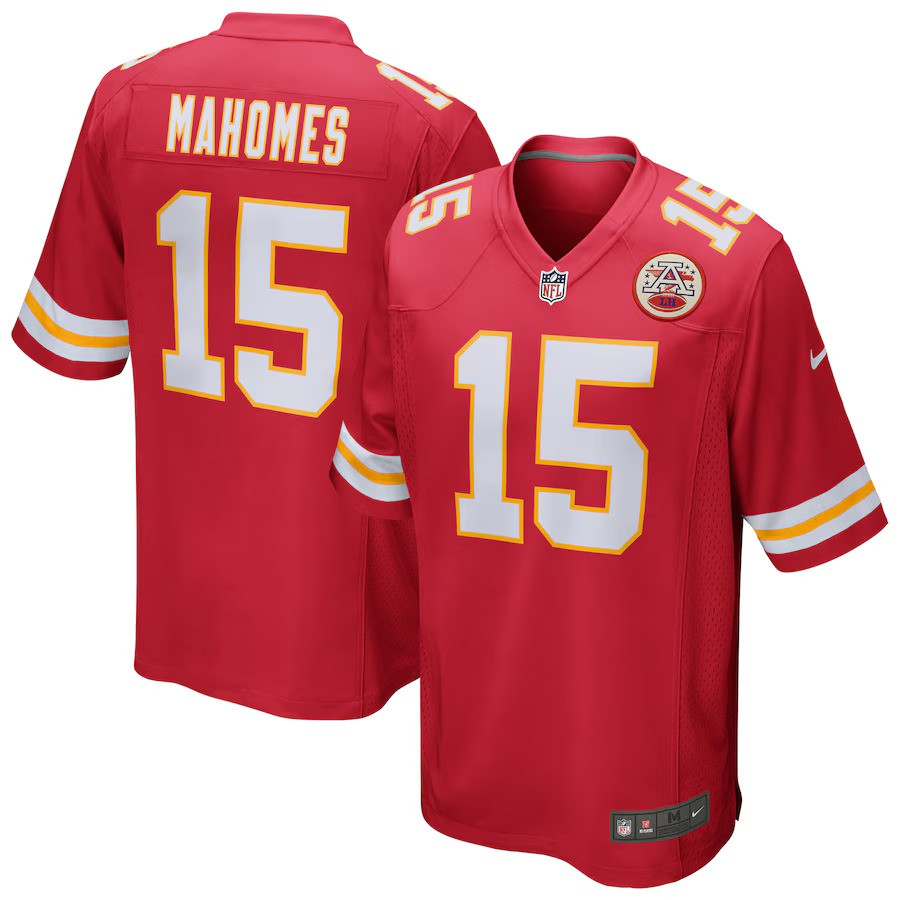 Patrick Mahomes NFL Kansas City Chiefs Nike Game Player Jersey – Red (USA Stock) - UKASSNI