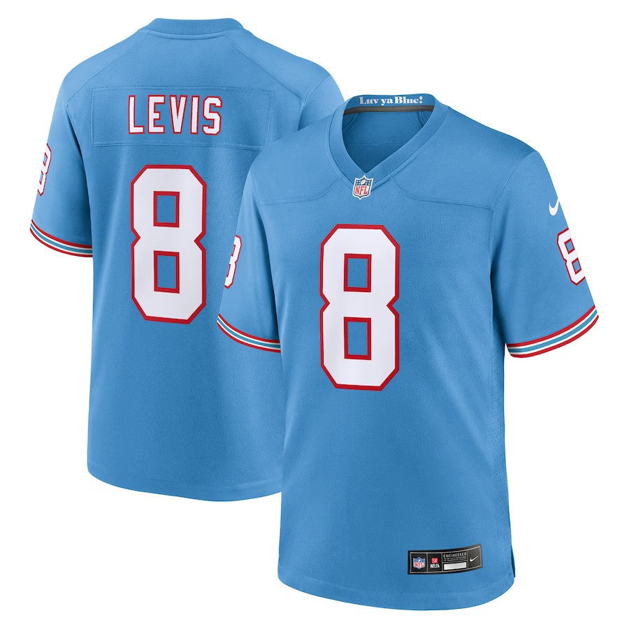 Will Levis Tennessee Titans Nike Oilers Throwback Player Game Jersey - Light Blue - UKASSNI