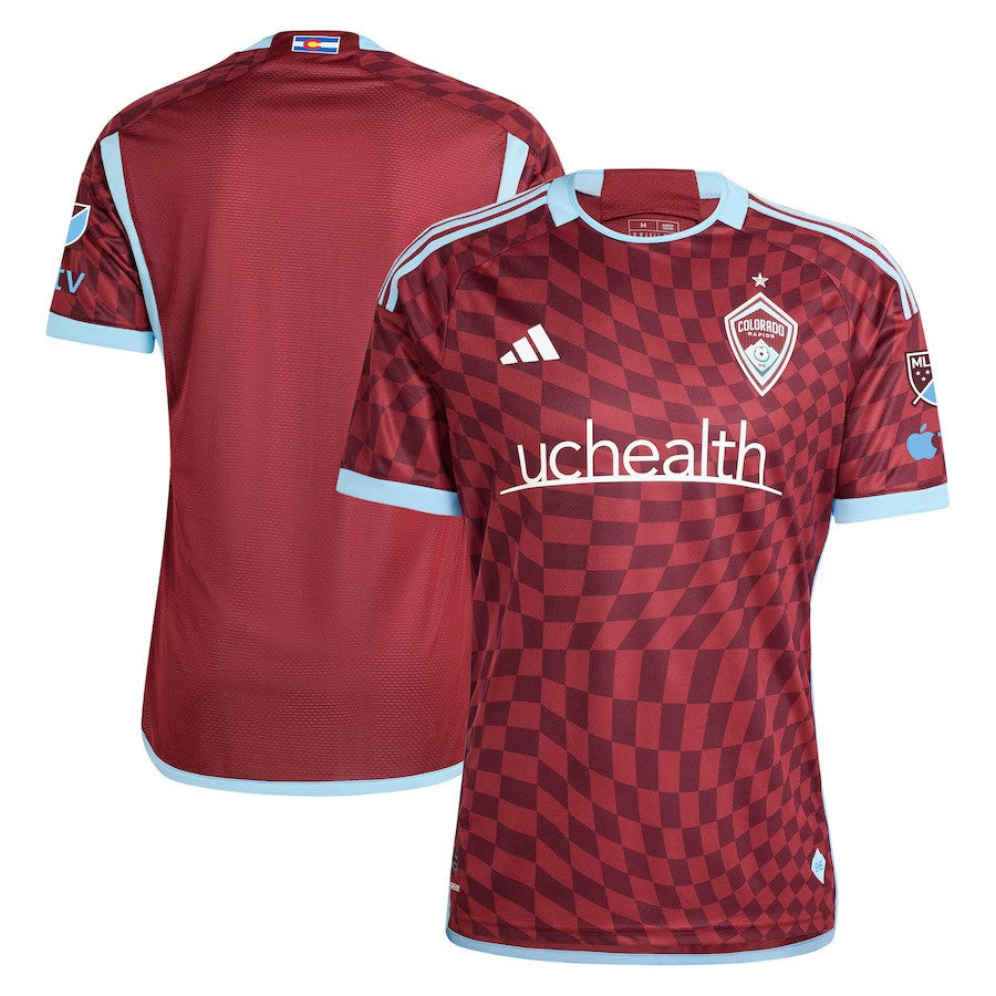 Colorado Rapids MLS adidas 2024 One Flag Kit Authentic Jersey – Burgundy (USA Stock) - UKASSNI