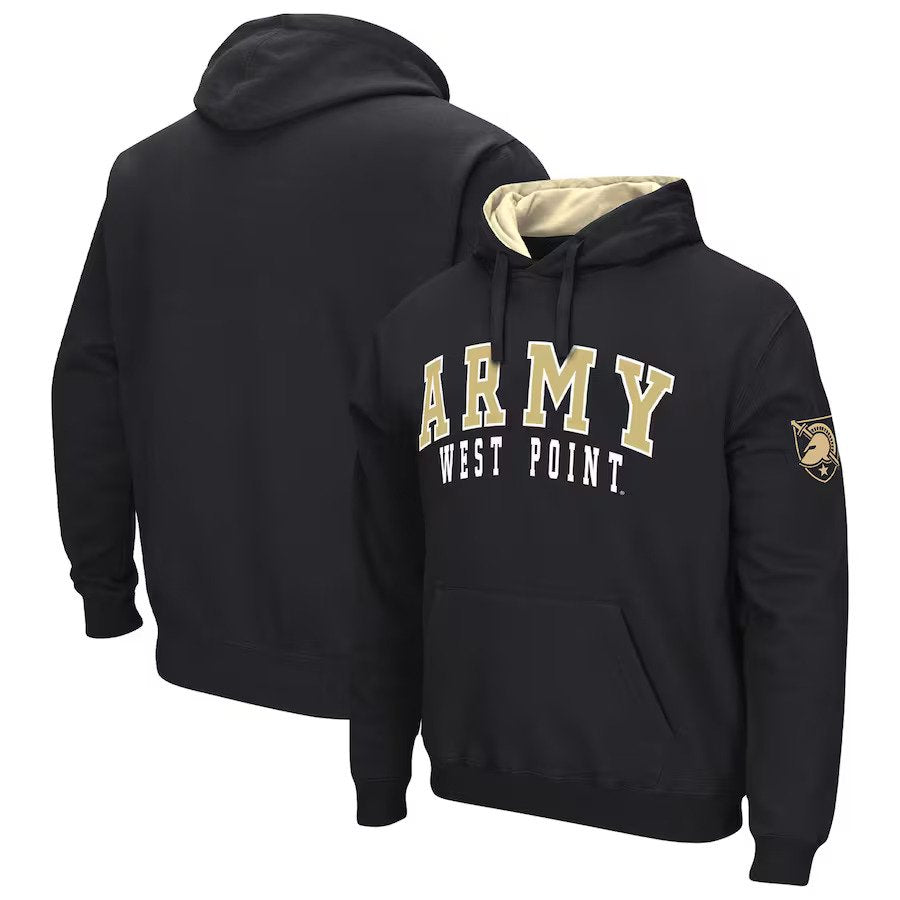 Army Black Knights Colosseum Double Arch Pullover Hoodie - Black - UKASSNI