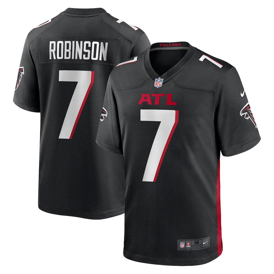 Bijan Robinson Atlanta Falcons Nike 2023 NFL Draft First Round Pick Game Jersey - Black - UKASSNI