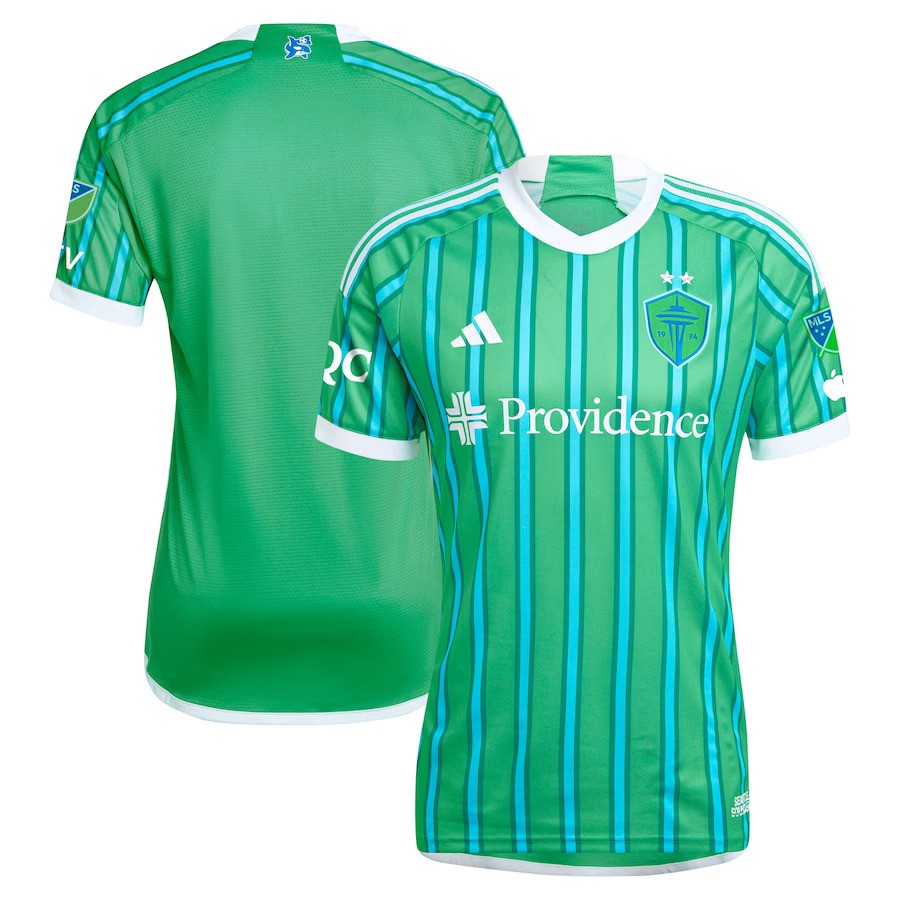 Seattle Sounders FC MLS adidas 2024 The Anniversary Kit Authentic Jersey – Green (USA Stock) - UKASSNI