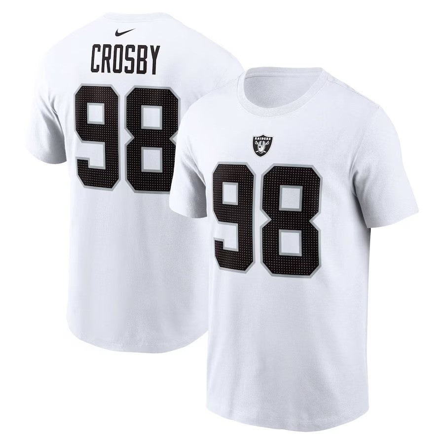 Maxx Crosby NFL Las Vegas Maxx Crosby NFL Las Vegas Raiders Nike Player Name & Number T-Shirt – White (USA Stock)Nike Player Name & Number T-Shirt - White - UKASSNI