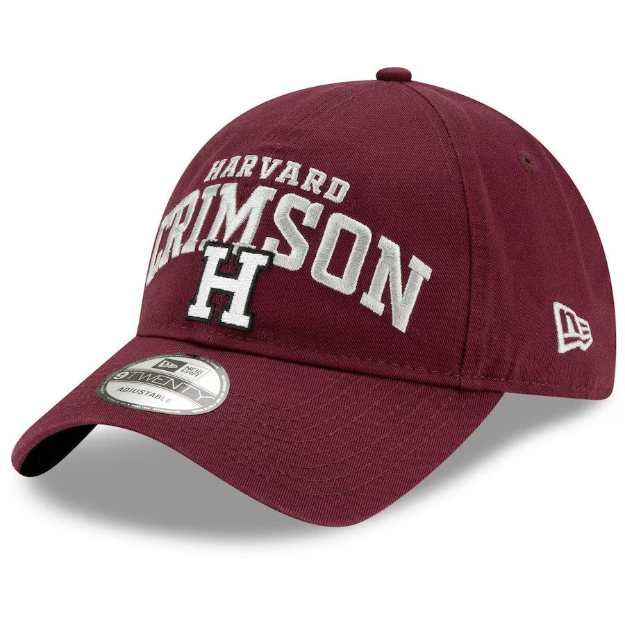 Harvard NCAA UK New Era Arch Over Logo 9TWENTY Adjustable Hat - UKASSNI
