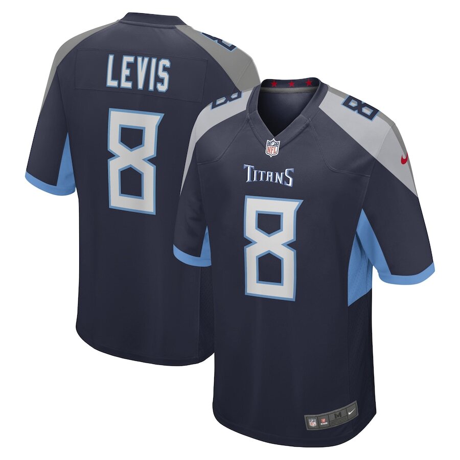 Will Levis NFL Tennessee Titans Nike Game Jersey – Navy (USA Stock) - UKASSNI