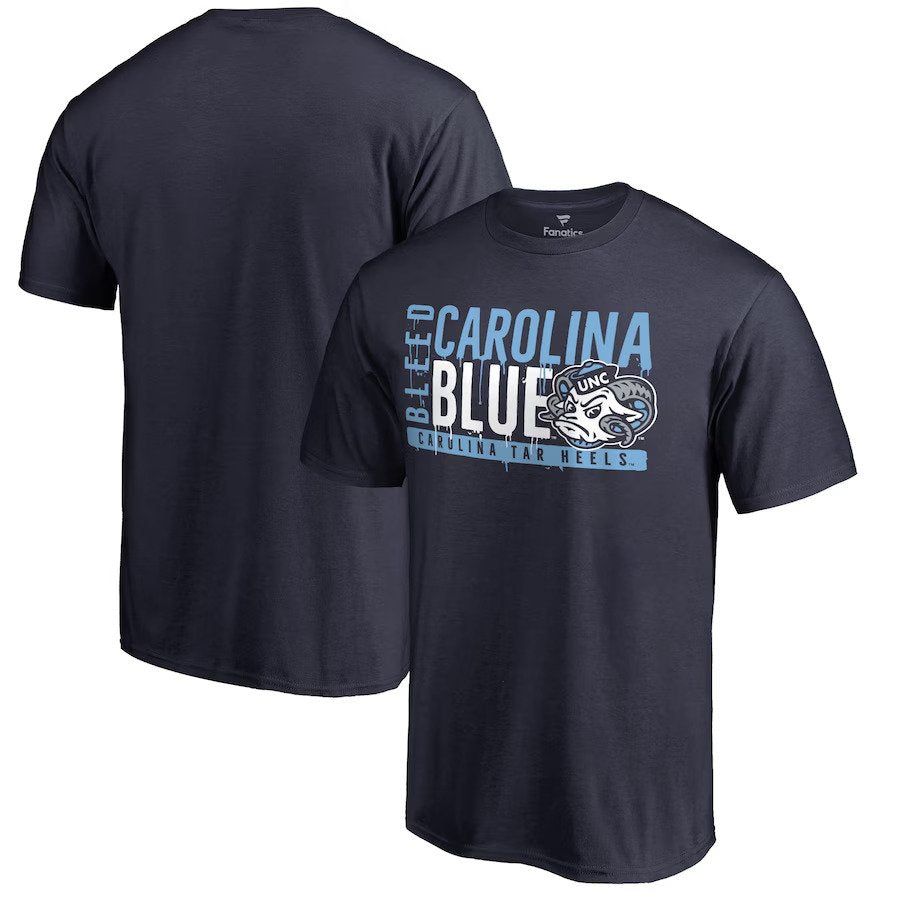 North Carolina Tar Heels NCAA UK Fanatics Branded Hometown Collection T-Shirt - Navy - UKASSNI