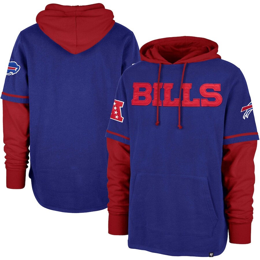 Buffalo Bills '47 Shortstop Pullover Hoodie - Royal - UKASSNI