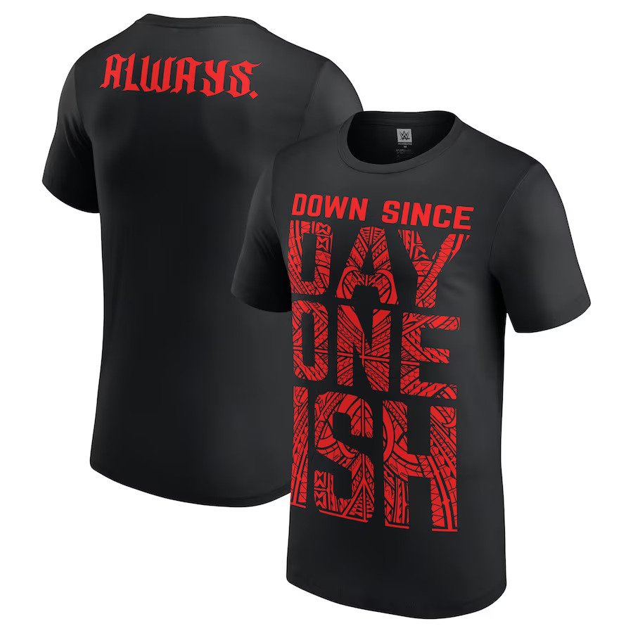 The Usos WWE UK Down Since Always T-Shirt - Black - UKASSNI