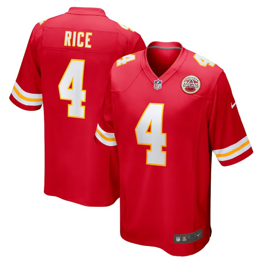 Rashee Rice Kansas City Chiefs Nike Game Jersey - Red - UKASSNI