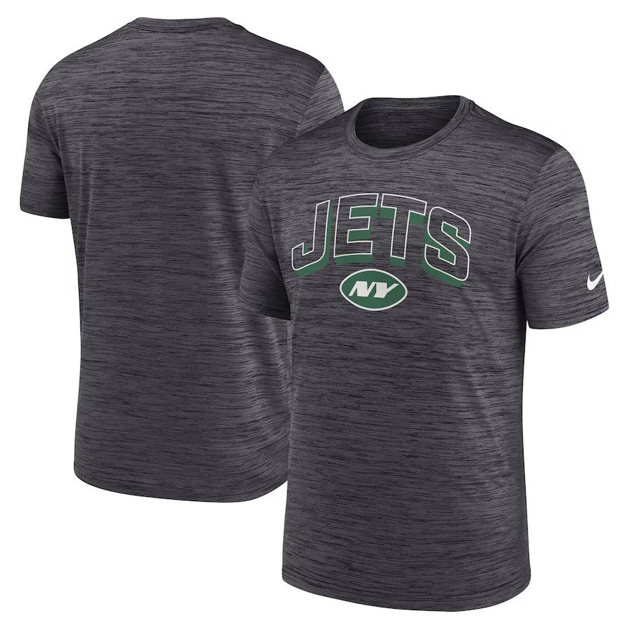 New York Jets NFL Nike Velocity Performance T-Shirt - Charcoal (USA Stock) - UKASSNI