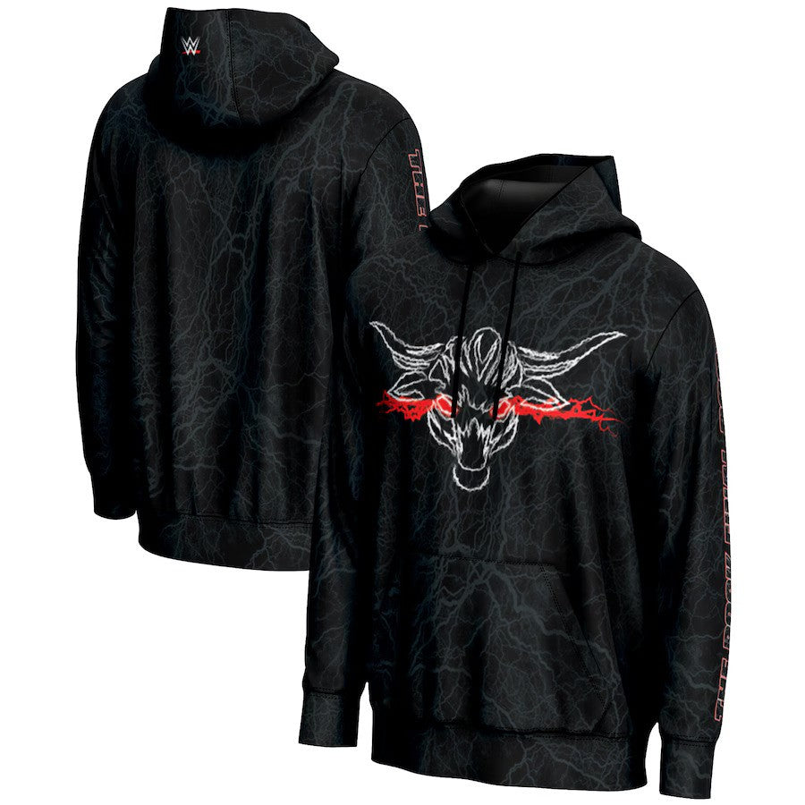 The Rock WWE The Final Boss Logo Pullover Hoodie – Black (USA Stock) - UKASSNI