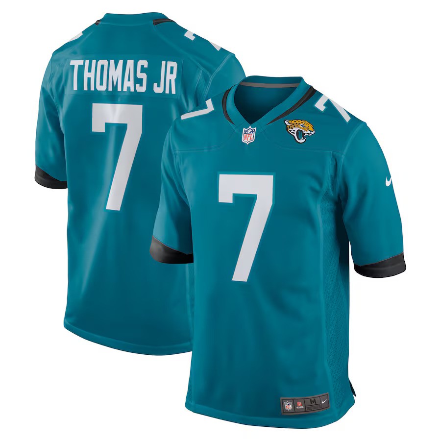 Brian Thomas Jr. NFL Jacksonville Jaguars Nike Player Game Jersey – Teal (USA Stock) - UKASSNI