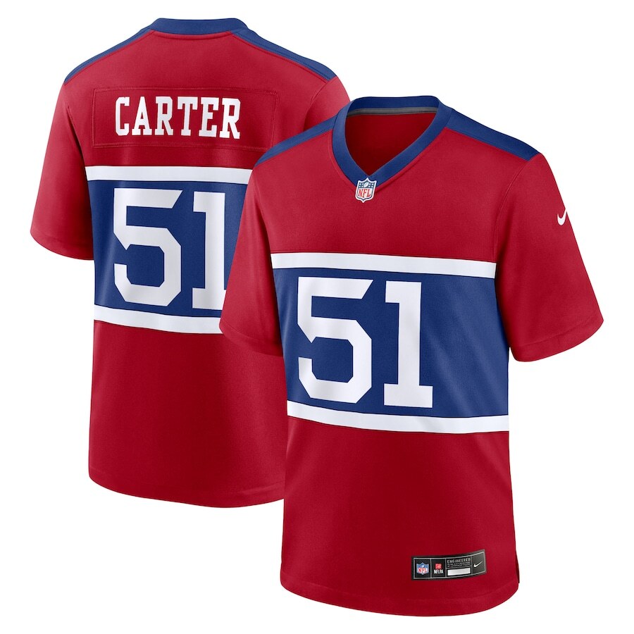 Abdul Carter New York Giants NFL Nike First Round Pick Alternate Game Jersey – Red (USA Stock) - UKASSNI