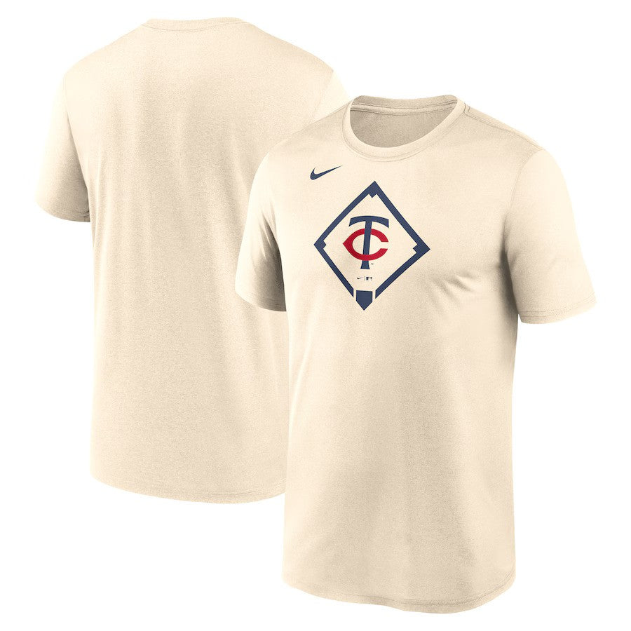 Minnesota Twins MLB Nike Icon Legend Performance T-Shirt - Cream - UKASSNI