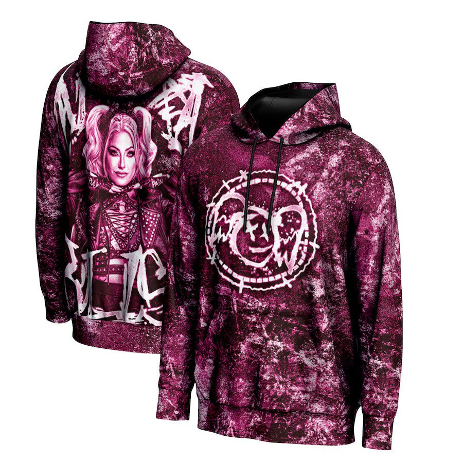 Alexa Bliss WWE ProSphere Superstar Pullover Hoodie – Pink (USA Stock) - UKASSNI