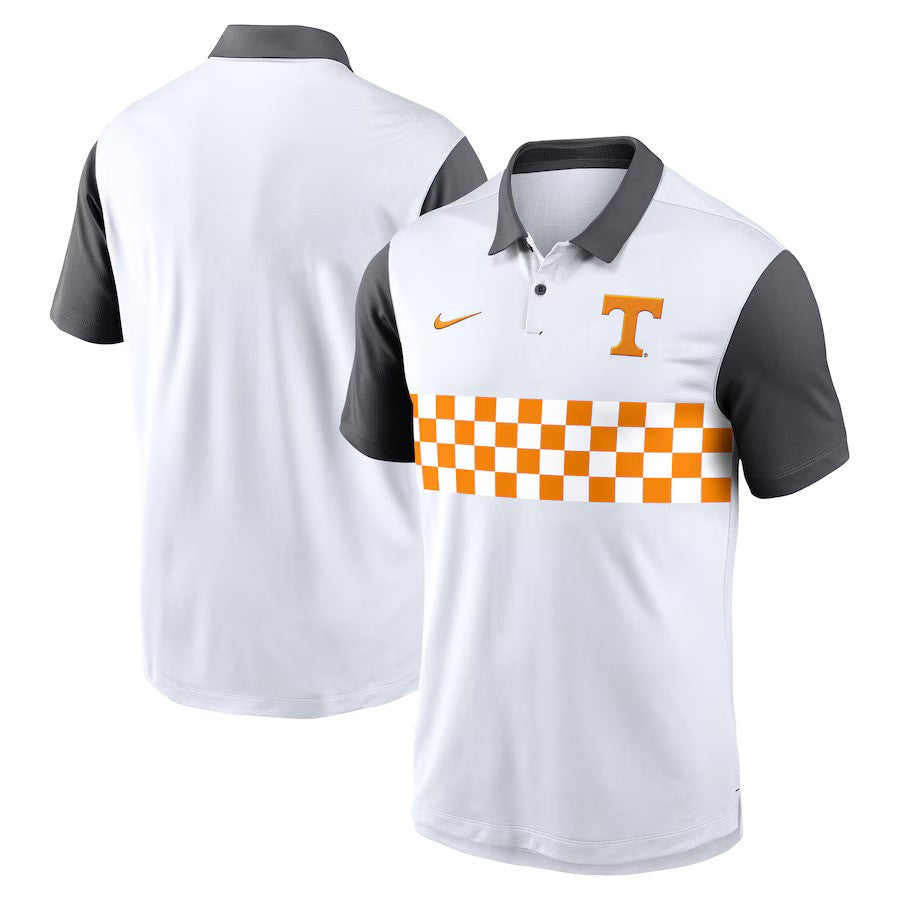 Tennessee Volunteers NCAA Nike Primetime Campus Vapor Performance Polo – White (USA Stock) - UKASSNI
