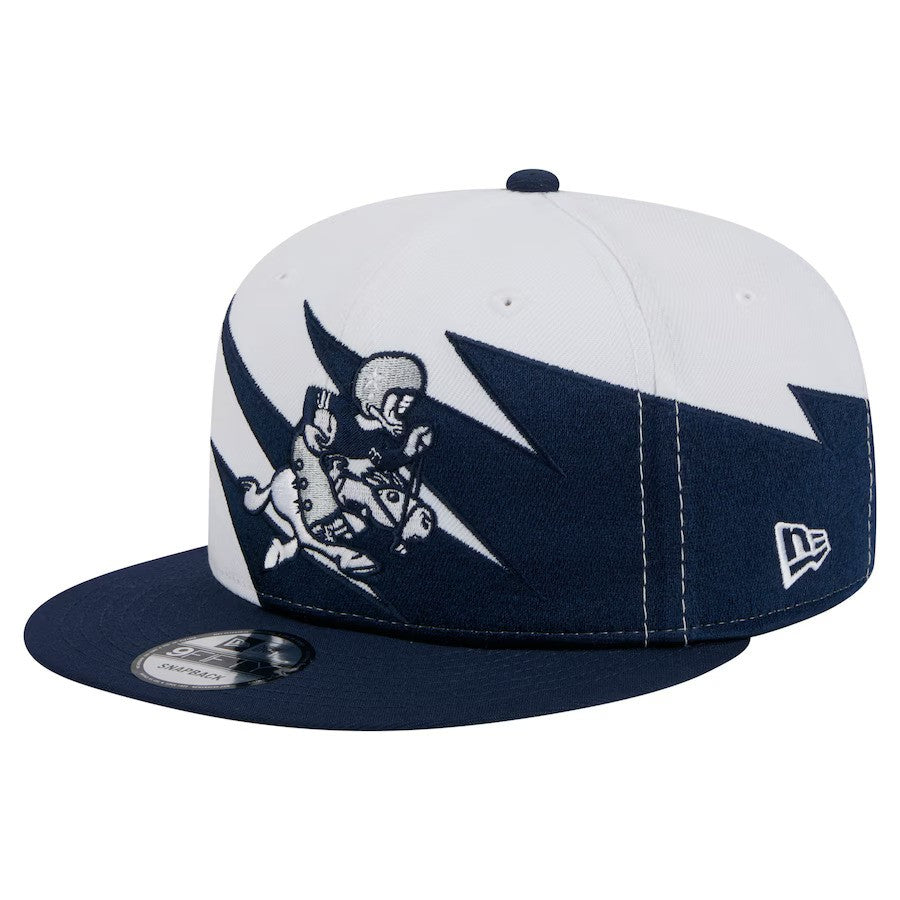 Dallas Cowboys New Era Throwback Jagged 9FiFTY Snapback Hat – Navy (USA Stock) - UKASSNI