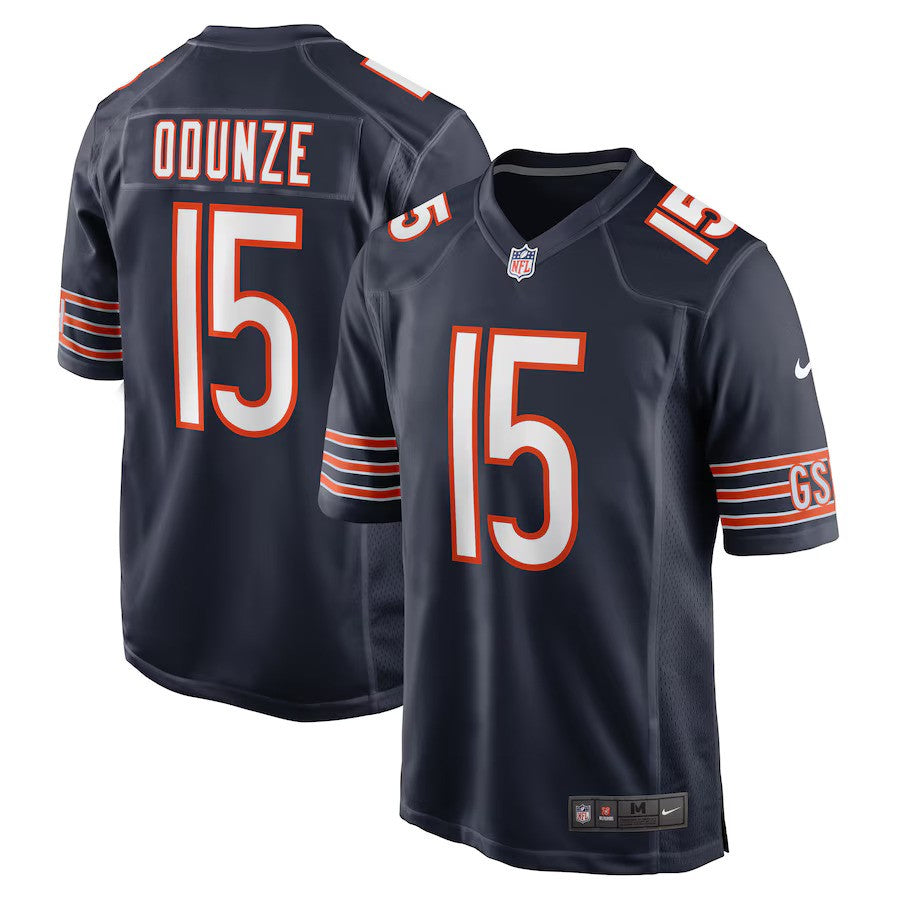 Rome Odunze NFL Chicago Bears Nike Player Game Jersey – Navy (USA Stock) - UKASSNI