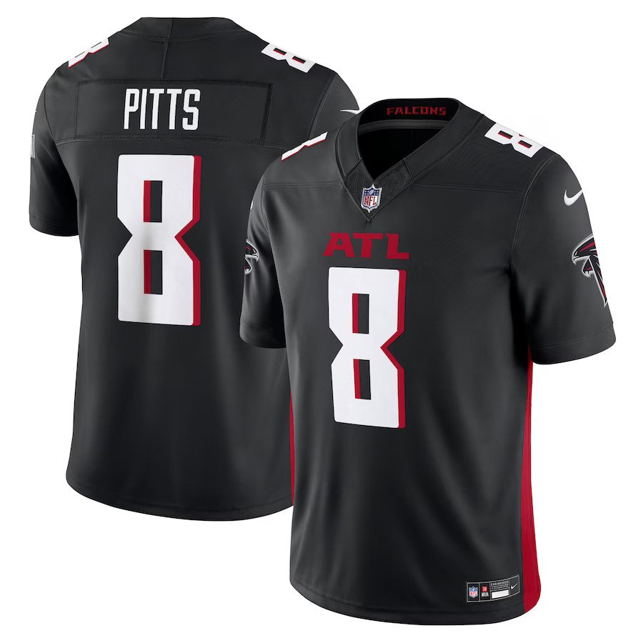 Kyle Pitts Atlanta Falcons Nike Vapor F.U.S.E. Limited Jersey - Black - UKASSNI